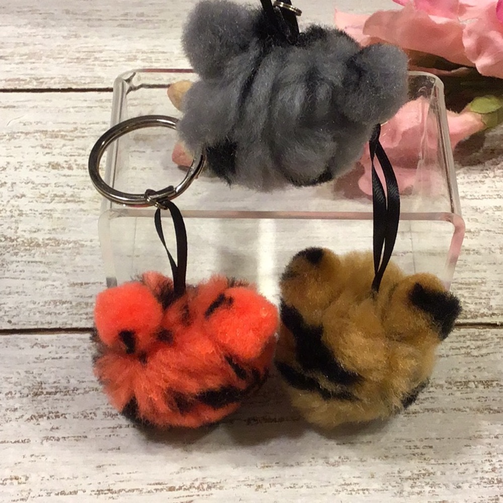 Pom Pom Key Rings